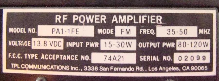 N2CKH TPL Amplifier For Sale™