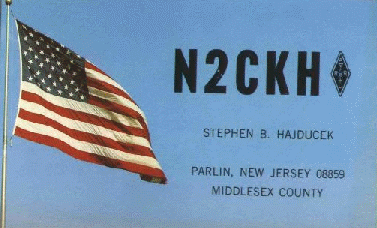 N2CKH Sayreville QSL 1980 card